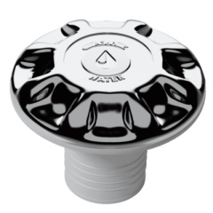 Tavoli inPlastimo plastica senza sfiato - acqua - cromo - Ø tubo: 38 mm