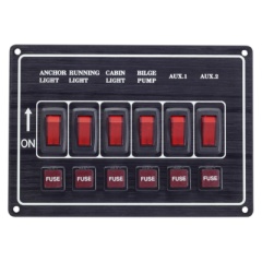 Pannello elettrico Plastimo orizzontale a 6 vie