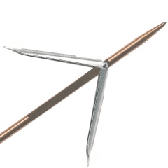 Asta con tacche SalviMar - doppia aletta Ø 6.5 mm