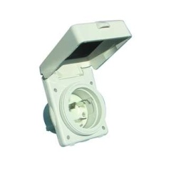 Base maschio Hubbell composito con coperchio -230V/32A