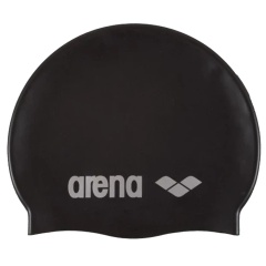 Bonnet de natation Arena Classic Silicone - Black silver