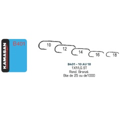 Ami da pesca KAMASAN B401 - Confezione da 1000 - H10