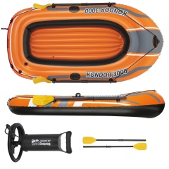 Pacchetto canotto gonfiabile 3 posti Bestway Kondor 3000