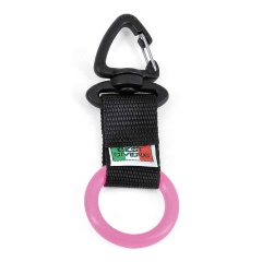 Anello Best Divers con cinturino nero e clip rosa