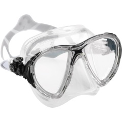 Maschera subacquea Cressi Big Eyes Evolution Crystal chiaro/nero