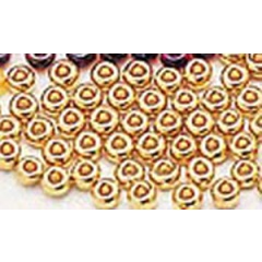 JMC perlina di vetro dorata JMC