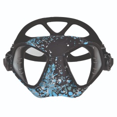 Maschera pesca subacquea C4 Condor antiappannamento - Camoskin oceano