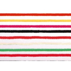 Chenille JMC rosso fluorescente