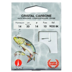 Cristal carbon 9020 BK 50 cm Ami da pesca N°18 su Nylon 10/100