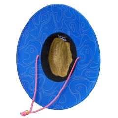 Cappello da spiaggia in paglia intrecciata Panama Aquatone adulto