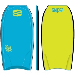 Bodyboard Sniper Improve Series Cluster PE | Aqua Blue/Yellow