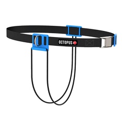 Cintura CNF Octopus Freediving blu con moschettone sgancio rapido in acciaio inox