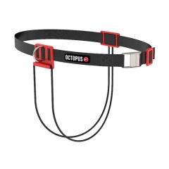 Cintura CNF Octopus Freediving rossa con moschettone sgancio rapido in acciaio inox
