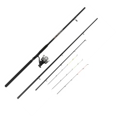 Combo feeder pesca 3,60 m con 3 ramponi