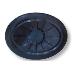 Coperchio ovale in gomma RTMGB modello 42/30