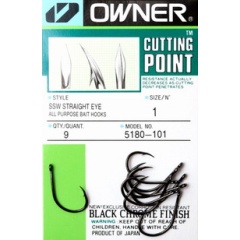 Hook Owner 5180 SSW Straight Eye - n°3/0 x7pz