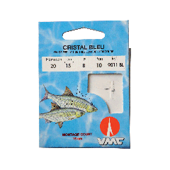Cristallo blu 9011 BL 15 cm ami da pesca N°18 su Nylon 12/100
