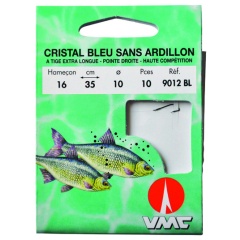 Cristallo blu senza aletta 9012 BL 35 cm Ami da pesca N°16 su Nylon 10/100