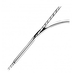 Guaina del filo maschio - Diametro cavo 4 mm