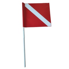 Bandiera per Boa apnea 2Bfree Bandiera barca Alpha Rosso