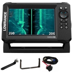 Lowrance Eagle 7 CHIRP Tripleshot Ecoscandaglio Gps + Trasduttore 83/200/455/800 KHz