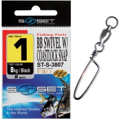 Staples Sunset Rolling BB Swivel W/Coastlock Snap st-s-3807 No. 2