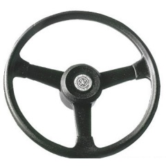 Volante barca Osculati in plastica nera