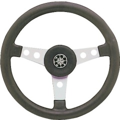Volante barca Osculati 3 razze argento 340 mm