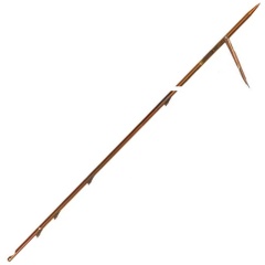 Devoto Asta Tahitiana con pinnette - aletta singola ∅6,5 mm