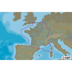Carta Nautica Max N+ C-MAP - Francia + acque interne