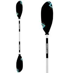 Pagaie Alu Rockside Color 4 parties Noir 220 cm