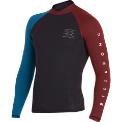 Top Billabong Rivoluzione 2mm Neoprene Neoprene Uomo - Blu/Rosso/Nero - XL