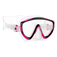 Maschera da snorkeling Salvimar Ray - Nero/Rosa