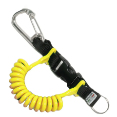 Clip a spirale per gav sub Bestdivers Clip Strong Roccia - Giallo Fluo