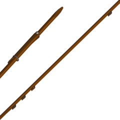 Asta con pinnette Beuchat Acciaio inox - Aletta invertita - Ø 6,50 mm - 120 cm