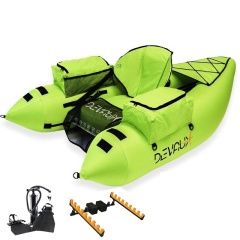 Pacco Belly boat Devaux Kayak Tube Cap-V 1000 - Chartreuse + Kit