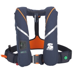 Gilet de sauvetage Automatique Secumar Survival 275N Bleu foncé + harnais