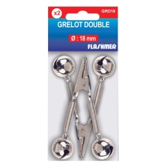 2 Campane a coccodrillo da 18 mm