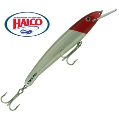 Esca Artificiale Galleggiante Halco Stregone 150 H53 White Testa Rossa