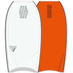Bodyboard Sniper Improve Series Cortex PE Flex Blanc/Orange