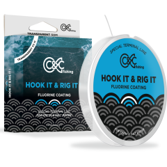 Nylon Fluoro C&C Hook It & Rig It Trasparente 50 m / 0,16 mm