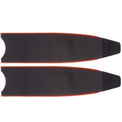 Pale per pinne Leaderfins Carbone - - senza logo Hard Red 