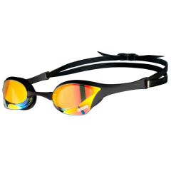 Occhialini nuoto Arena Cobra Ultra o a specchio - Rame giallo Swipe black