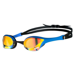 Occhialini nuoto Arena Cobra Ultra o a specchio - Rame giallo Swipe blue