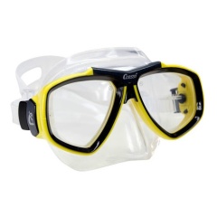 Maschera di messa a fuoco Cressi chiaro/giallo