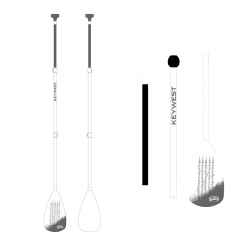 Pagaia Sup Key West in fibra 3 Parti