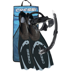 Kit snorkeling Cressi Pluma - Nero
