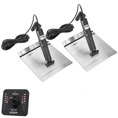 Kit flaps Lectrolab 230X305 mm pelles aluminium avec commutateur Joystick LED 12V
