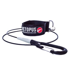 Cavetto Lanyard Octopus Freediving Competition Nero 100 cm