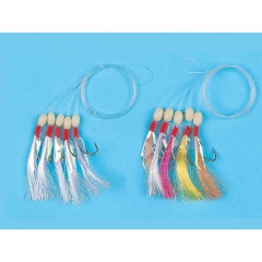 Esca artificiale A Spigola/Languettes 5 Ami da pesca N°6 Colore